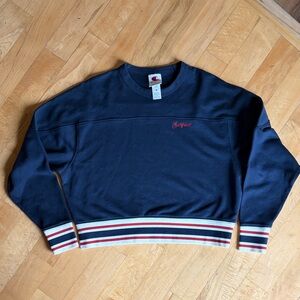 Champion Bold RWB Gym Workout Energetic Collegiate NWOT Sweatshirt Sz M